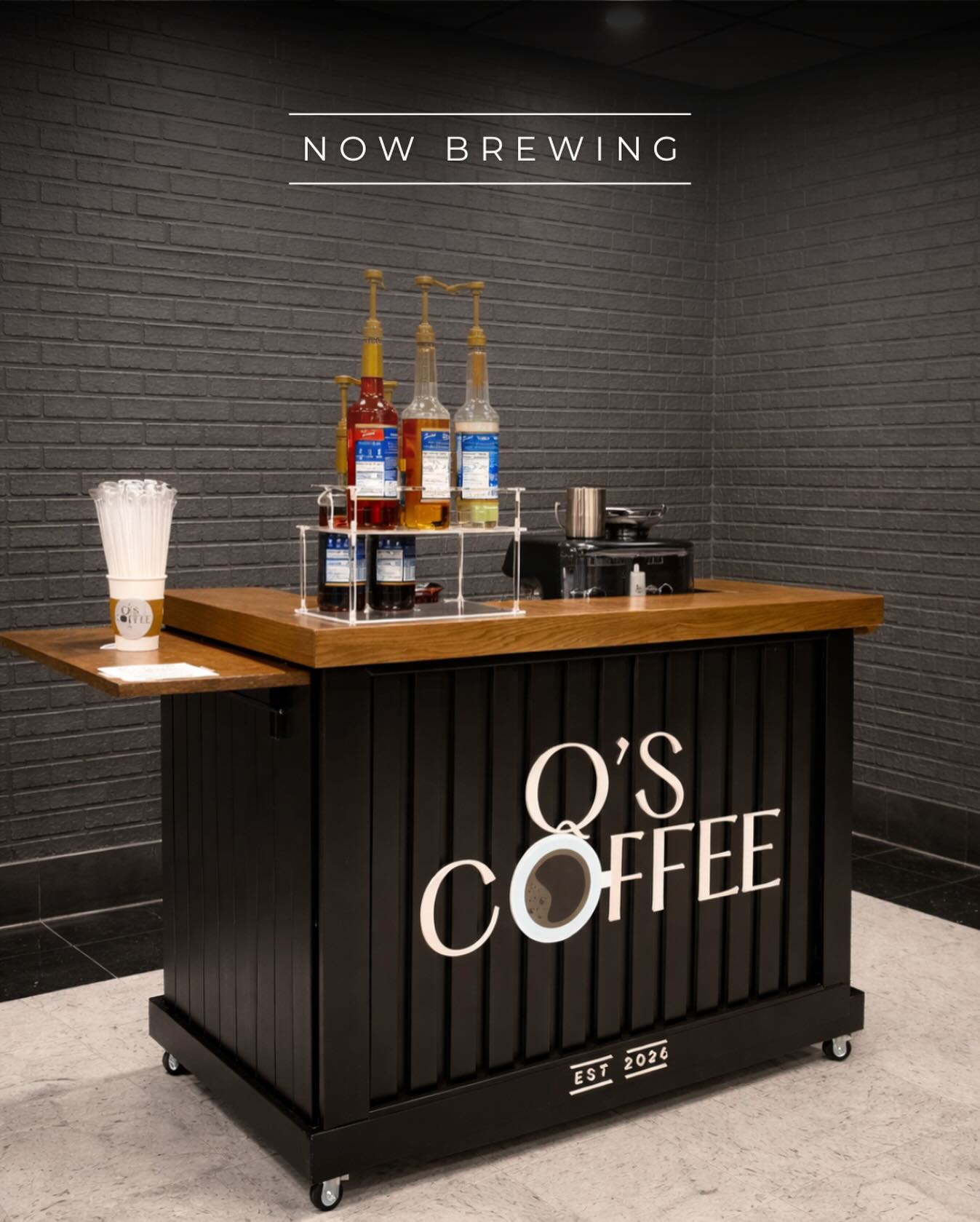 Q's Coffee Mobile Cart